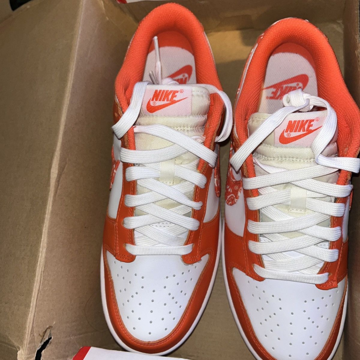 Nike Nike Dunk Low Orange Paisley Size US 9.5 / IT 39.5 - 3 Thumbnail