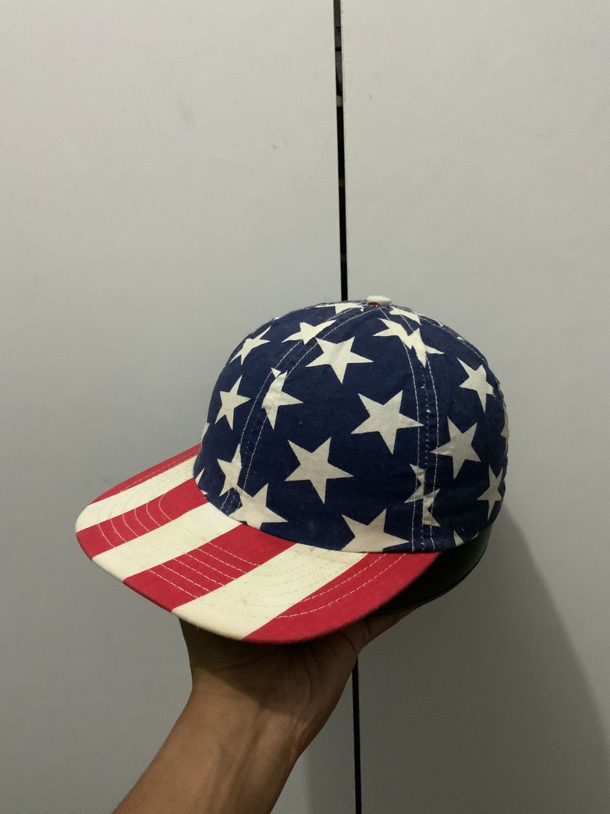 Vintage Bell Bred USA Union Flag Vintage Hat Size ONE SIZE - 1 Thumbnail