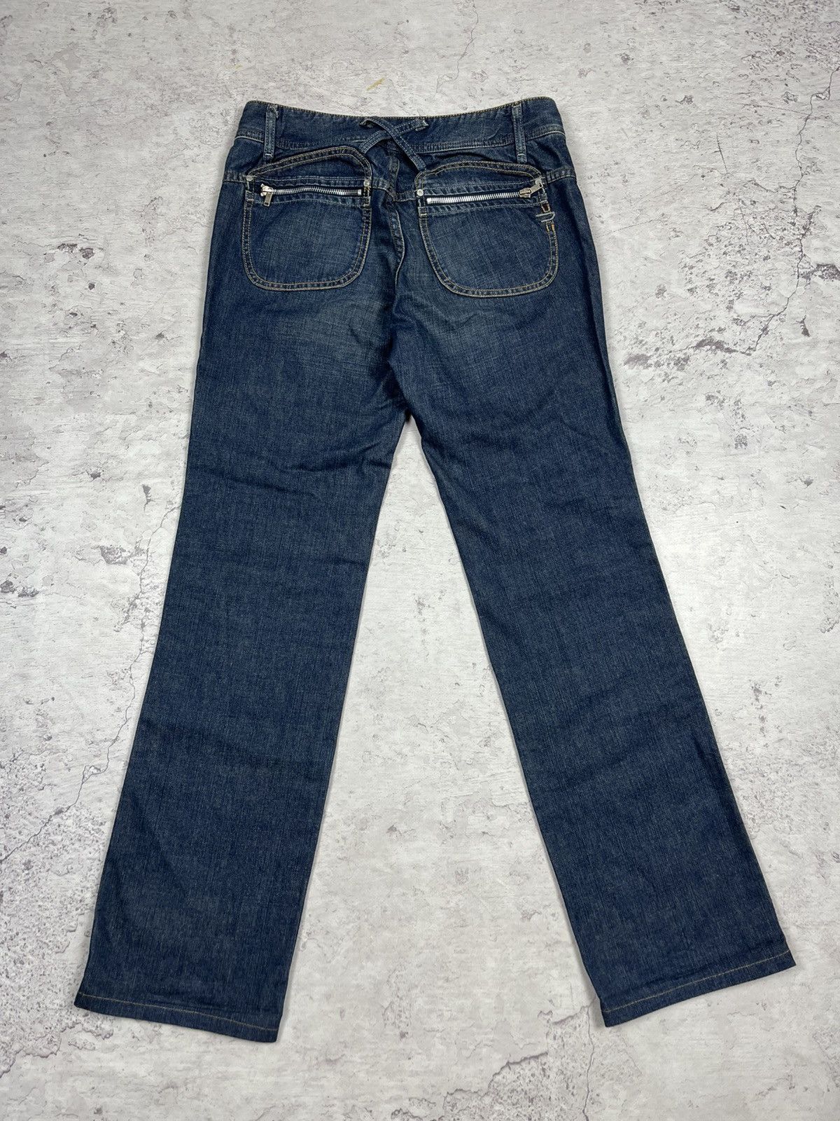 Moussy Vintage MV Moonachie Slim Straight Jeans in Dark Blue