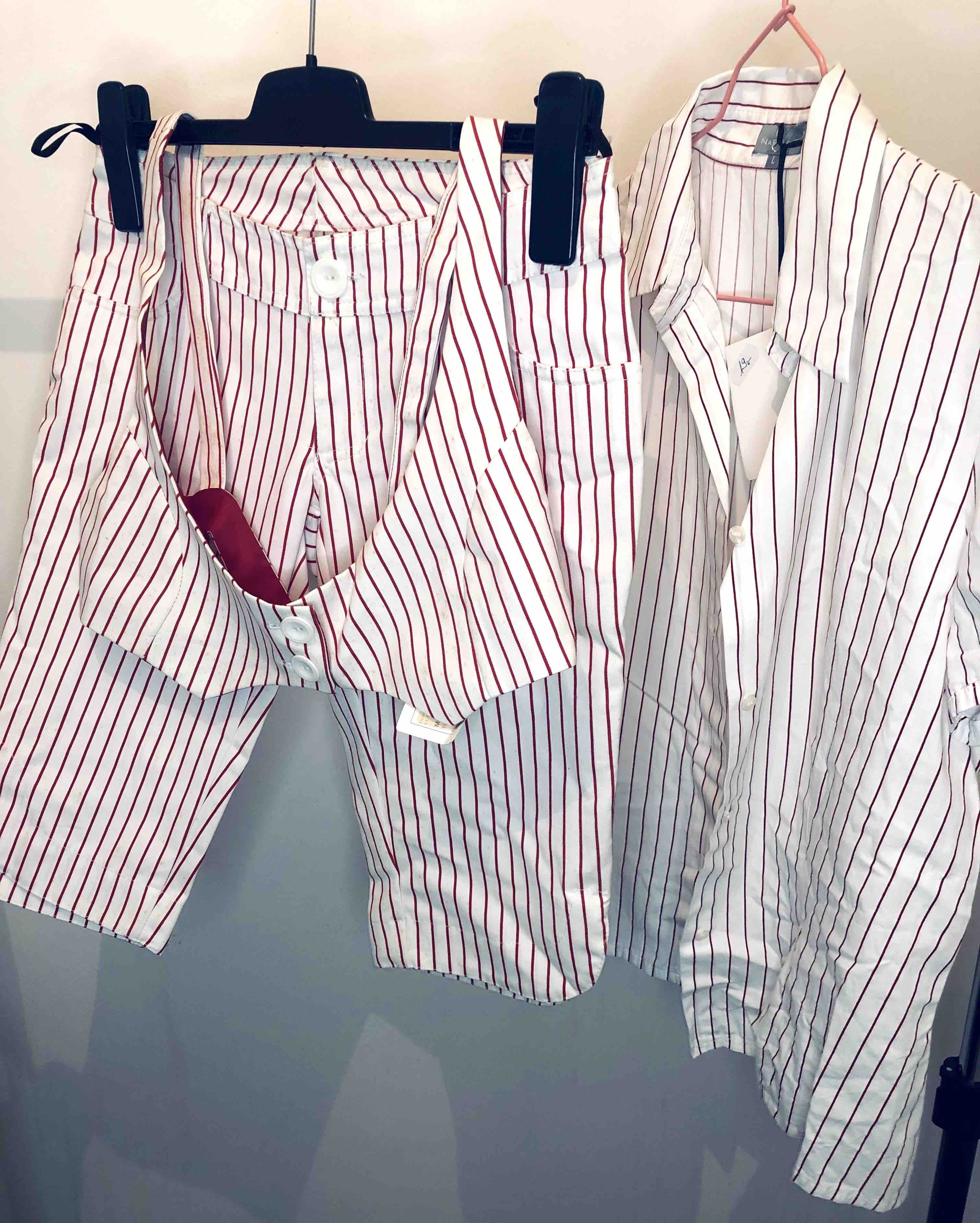 Vintage Complete Bodysuit White/Red Size M / US 6-8 / IT 42-44 - 4 Thumbnail