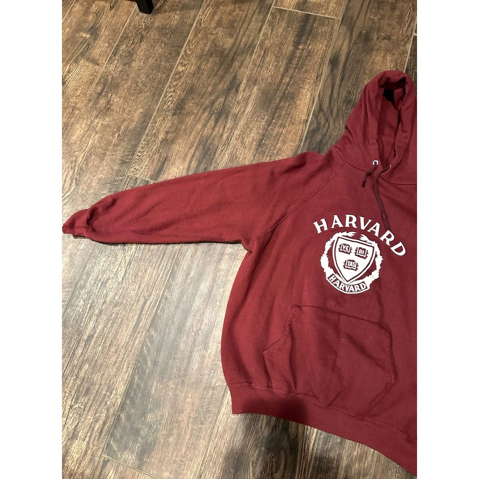 Champion VINTAGE Champion Harvard University Hoodie XL Mens Red 80s USA Sweatshirt Pullover Size US XL / EU 56 / 4 - 3 Thumbnail