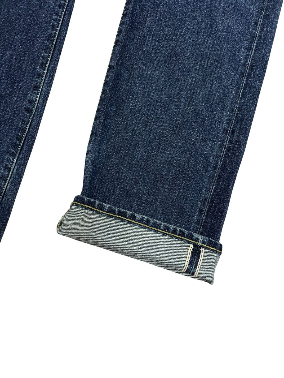 Japanese Brand × Kaihara Denim × Self Edge Vintage Uniqlo Selvedge Faded Blue Indigo Washed Jeans Size US 28 / EU 44 - 5 Thumbnail