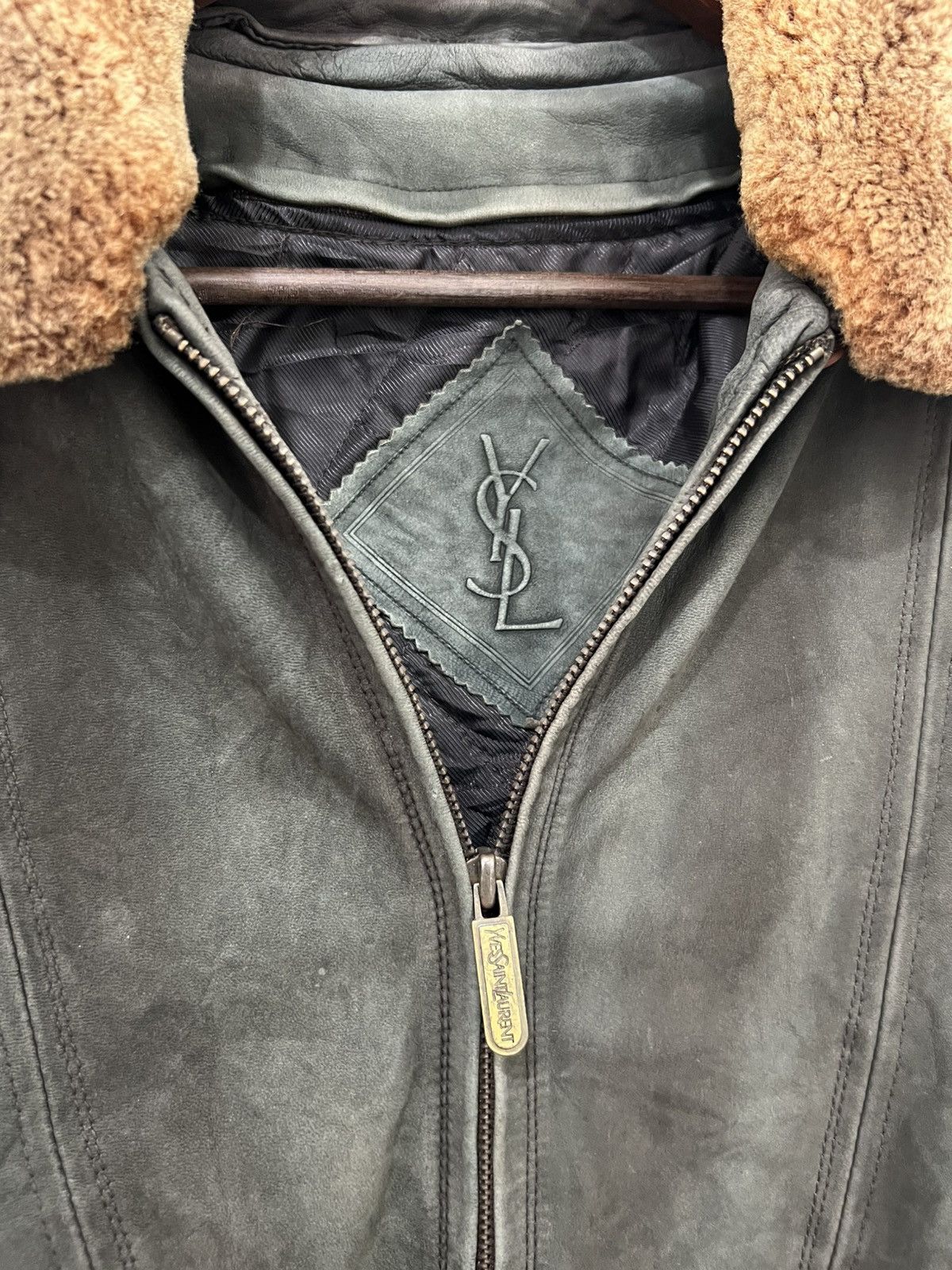 Yves Saint Laurent YvesSaintLaurent YSL Leather Jacket Size US L / EU 52-54 / 3 - 3 Thumbnail