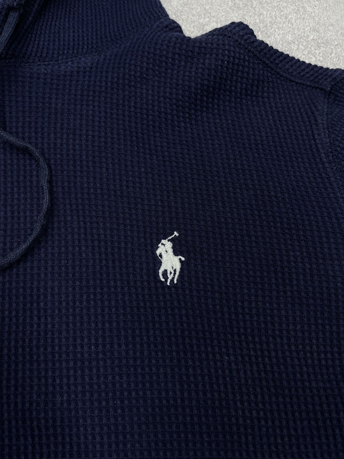 Polo Ralph Lauren Mens Polo Ralph Lauren Hoodie Navy Y2K Rugby Size S Size US S / EU 44-46 / 1 - 5 Thumbnail