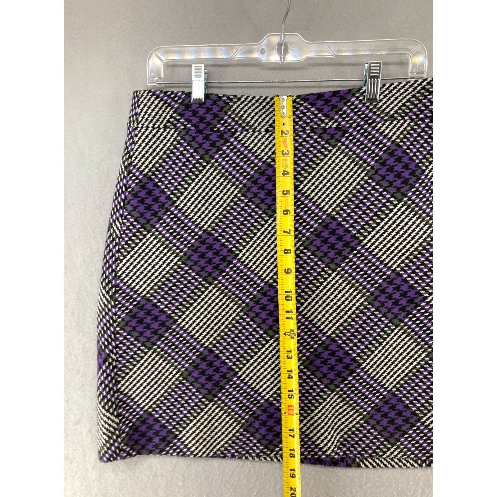 Loft LOFT Skirt Women's 10P Short Wool Tweed Check Multicolor A-Line Petites Womens Size 32" / US 10 / IT 46 - 4 Thumbnail