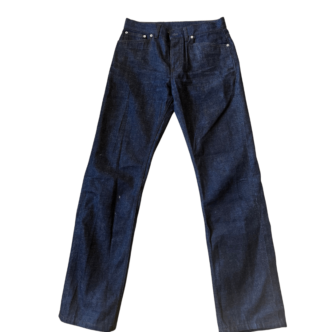 image of Hermes Paris Selvedge Denim Jeans | Men | 42 31/34 in Navy (Size 26)