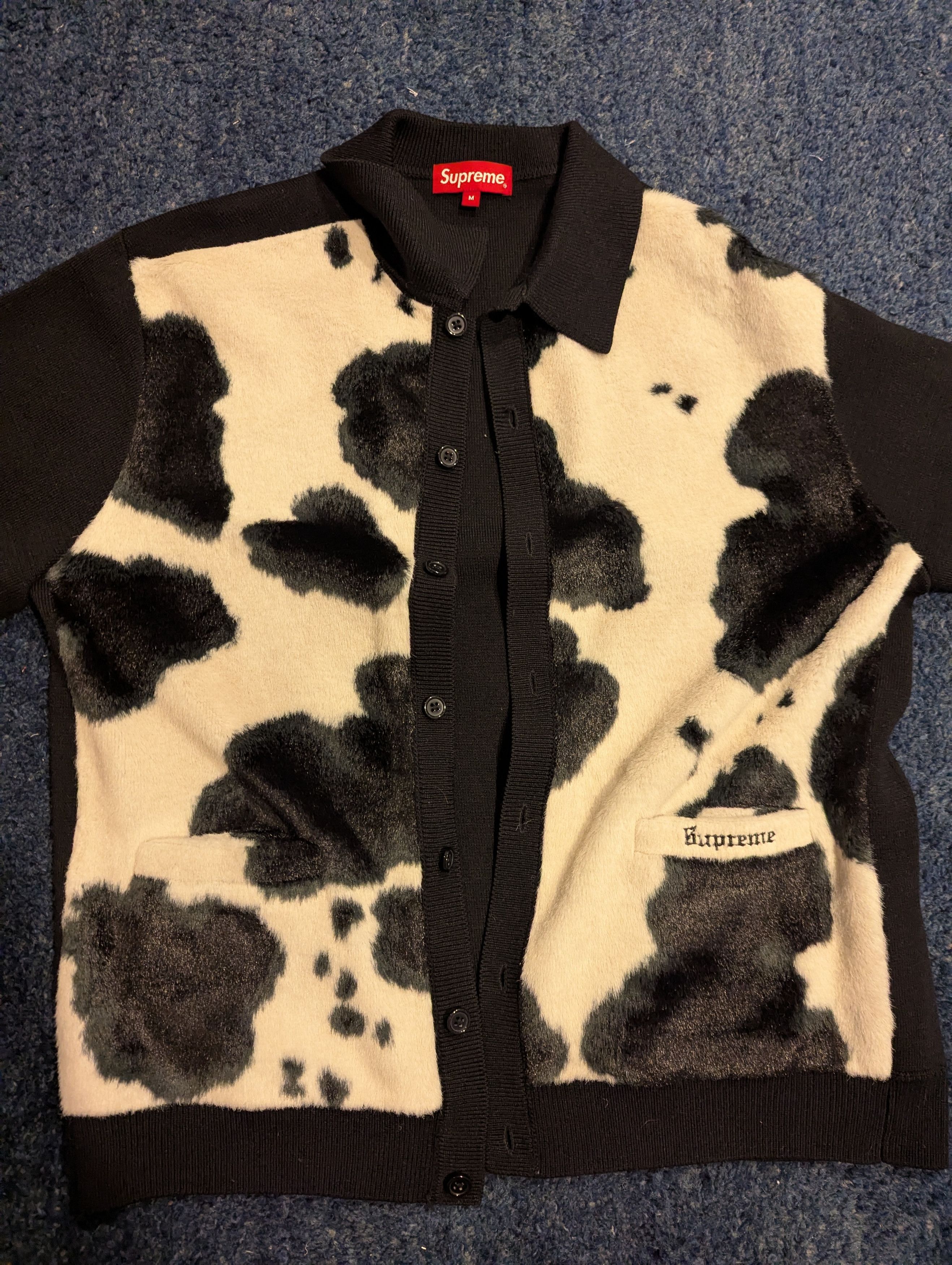 Supreme Supreme Cow Print Cardigan Size US M / EU 48-50 / 2 - 2 Thumbnail