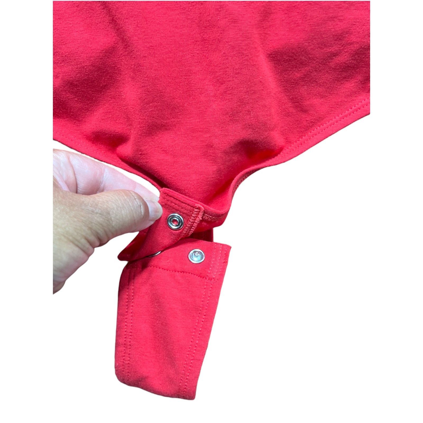 Other Auden - Women's Cotton Bodysuit - Red - Extra Large Size ONE SIZE - 16 Thumbnail