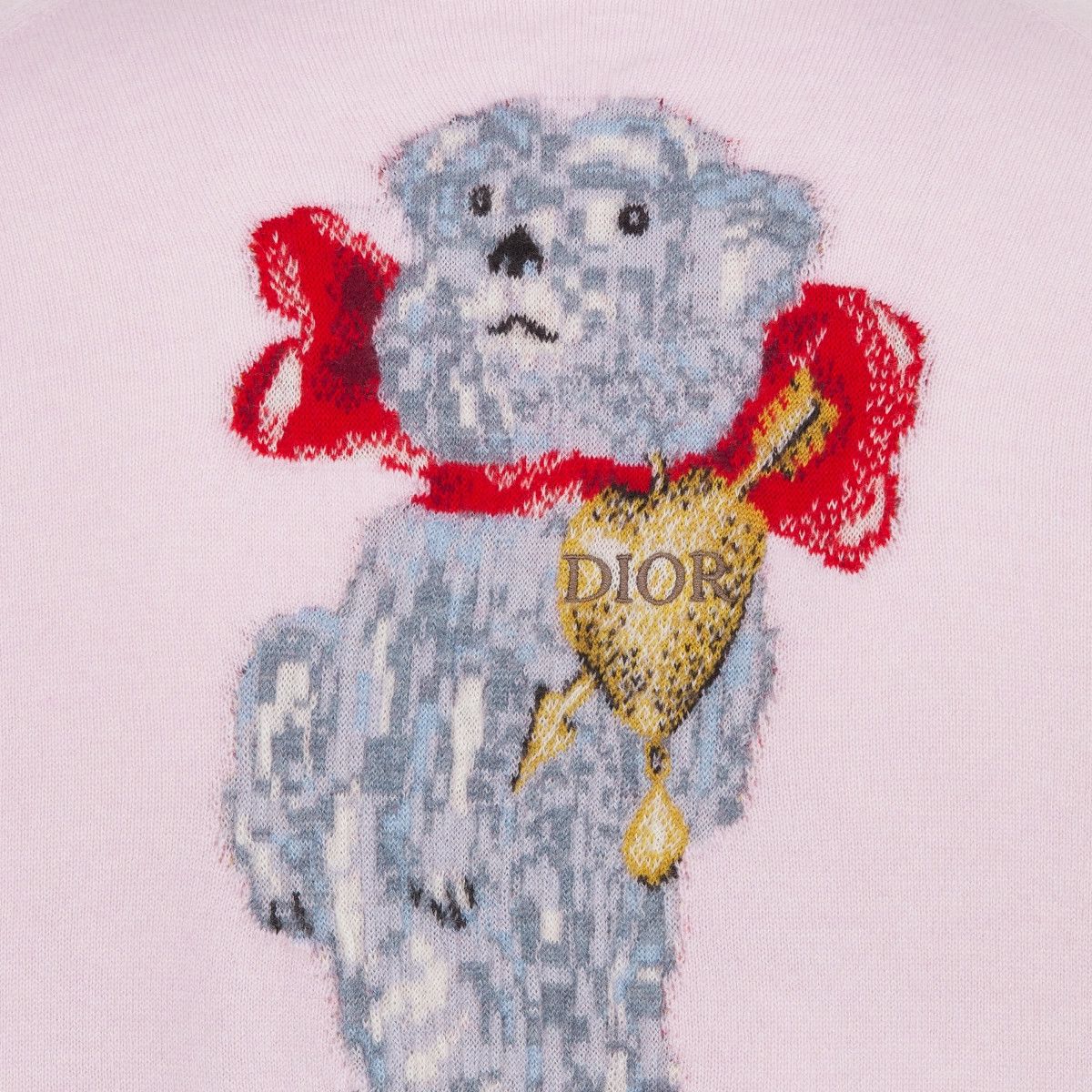 Dior o1bcso1str0226 CD Heart Sweater in Pink Size US L / EU 52-54 / 3 - 3 Thumbnail