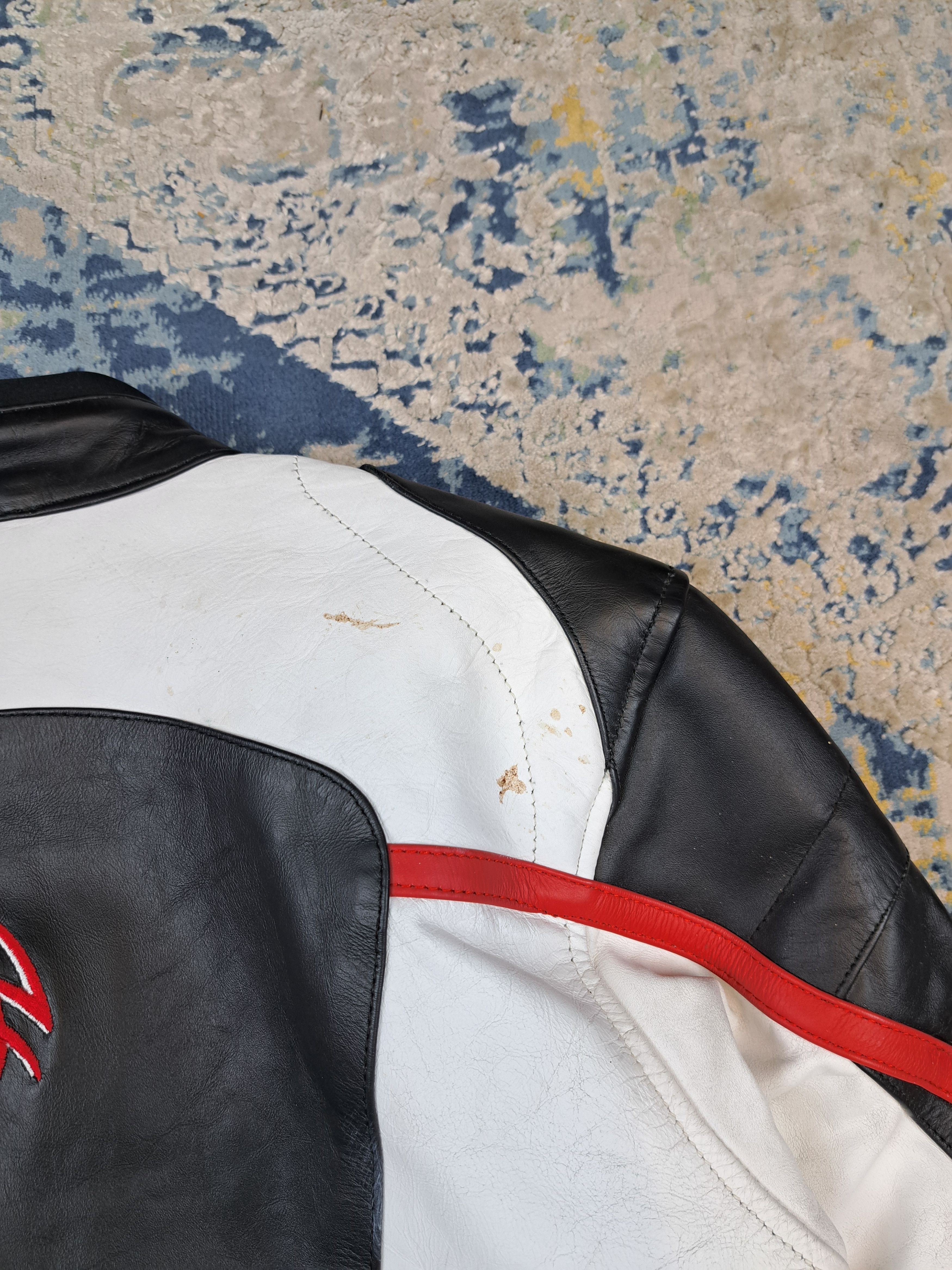 Genuine Leather Genuine Leather Avant Garde Cropped Racing Tribal Jacket Size M / US 6-8 / IT 42-44 - 13 Thumbnail
