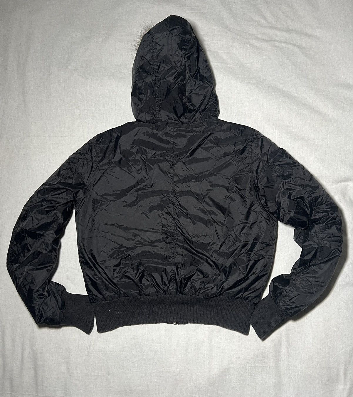 Other Vintage Y2K Yes Or No Black Down Bomber Jacket Avia MA-1 Size S / US 4 / IT 40 - 11 Thumbnail