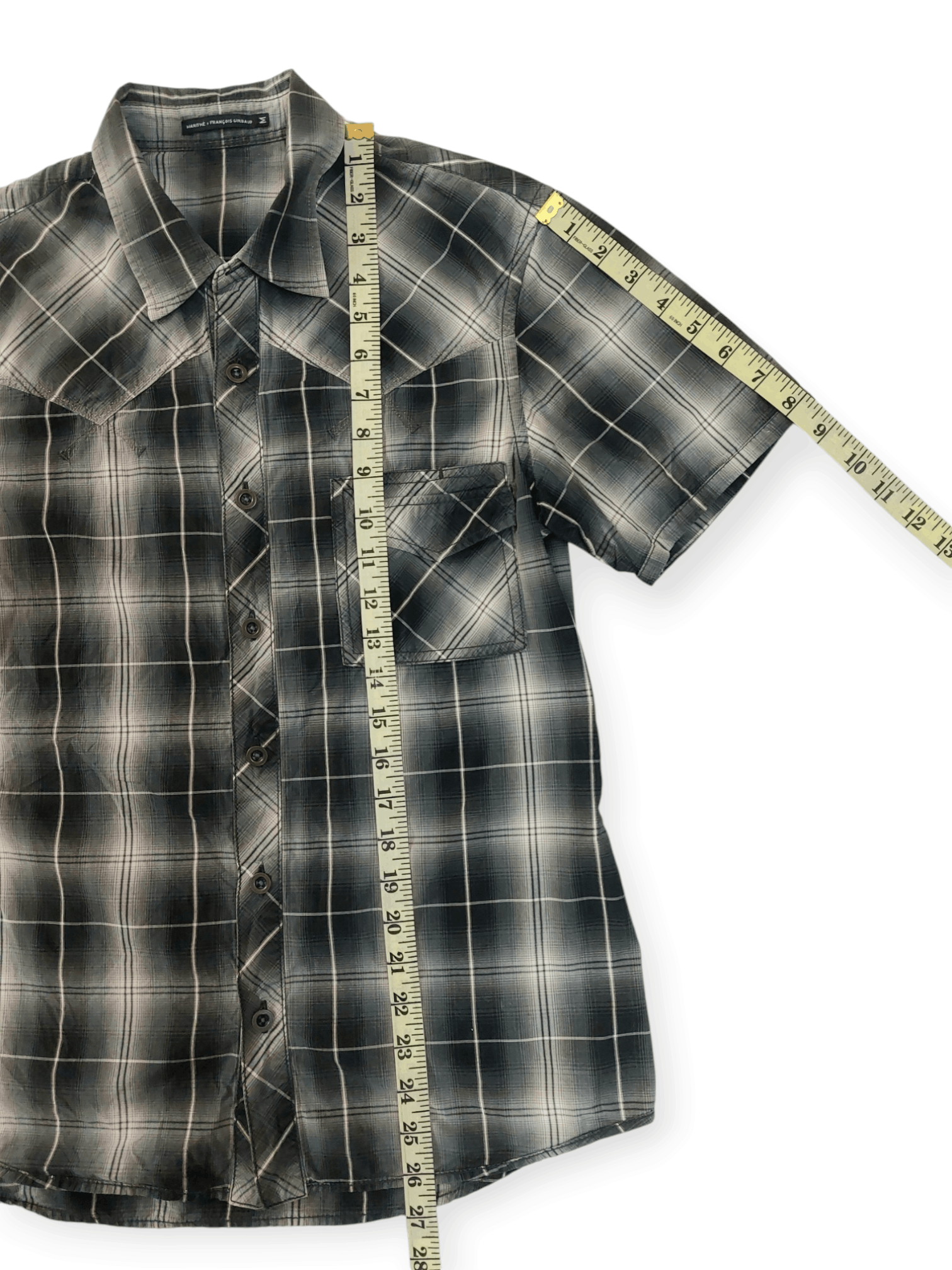 Marithe + Francois Girbaud Marithe Francois Girboud Nova Check Button Ups Size US M / EU 48-50 / 2 - 10 Thumbnail