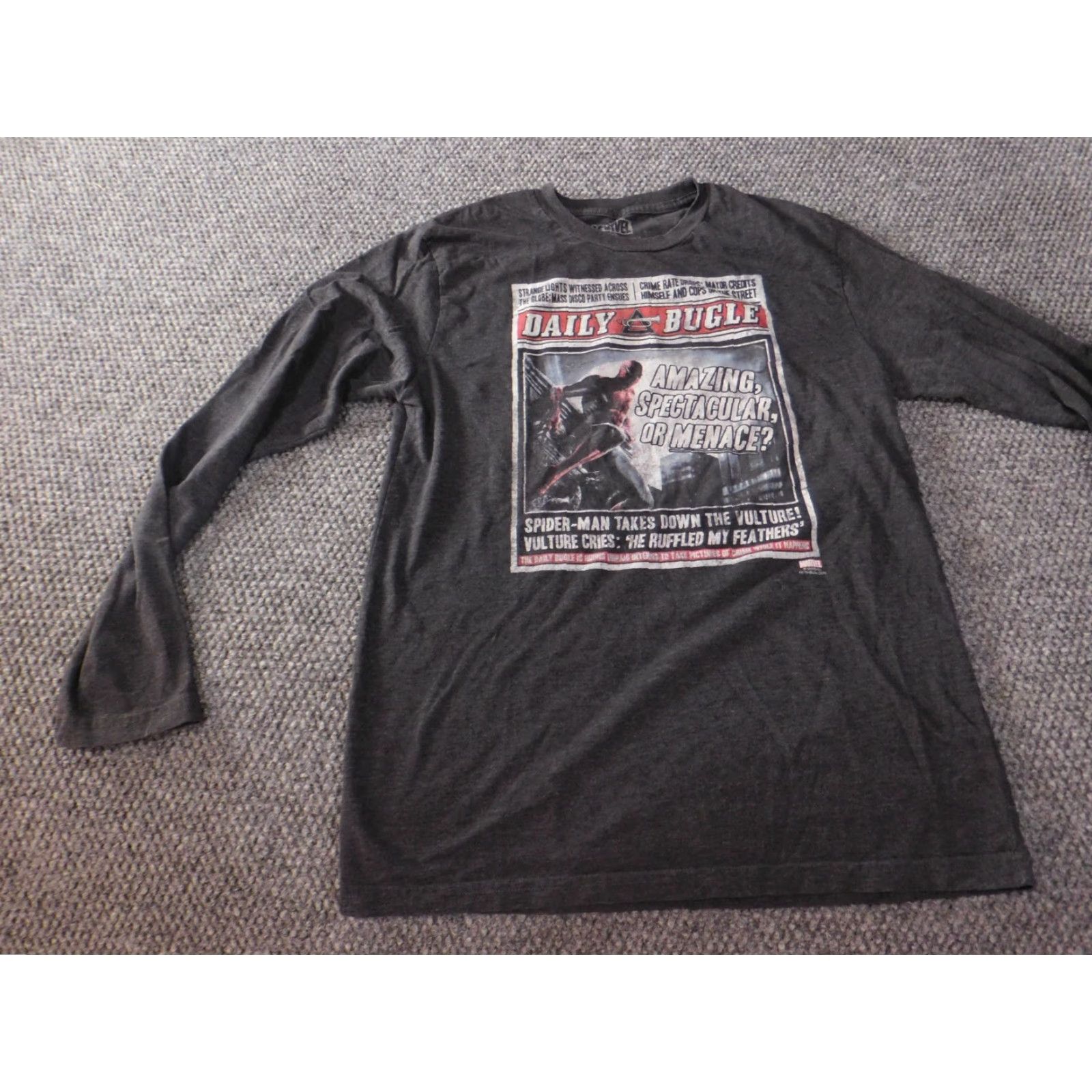 Vintage Marvel Shirt Mens T-Shirt Crew Neck Gray Medium Size US M / EU 48-50 / 2 - 3 Thumbnail