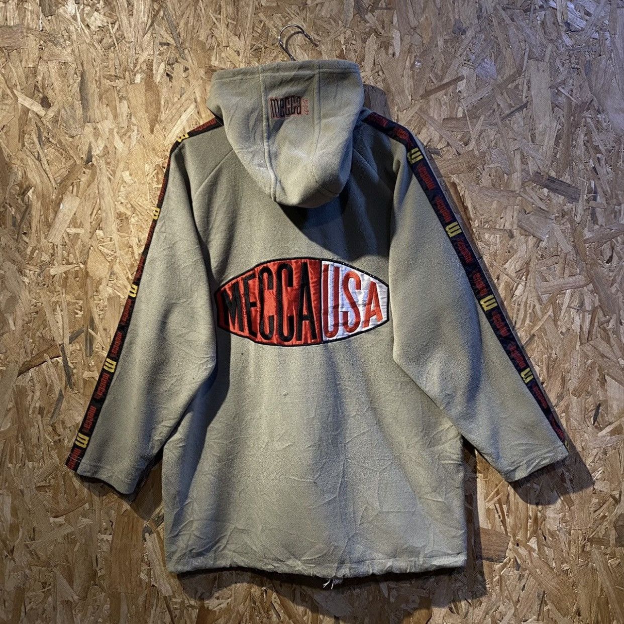 Mecca × Vintage Mecca Usa Vintage Big Logo Embroidered Zipper Hoodies Size US XL / EU 56 / 4 - 1 Thumbnail