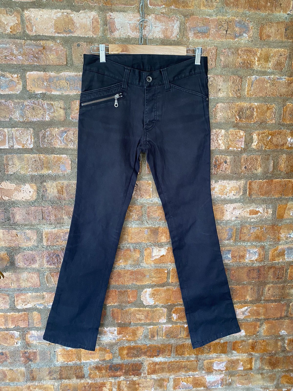 5351 POUR LES HOMMES Vtg 5351 Pour Les Hommes zipper flare pants Size US 30 / EU 46 - 2 Thumbnail