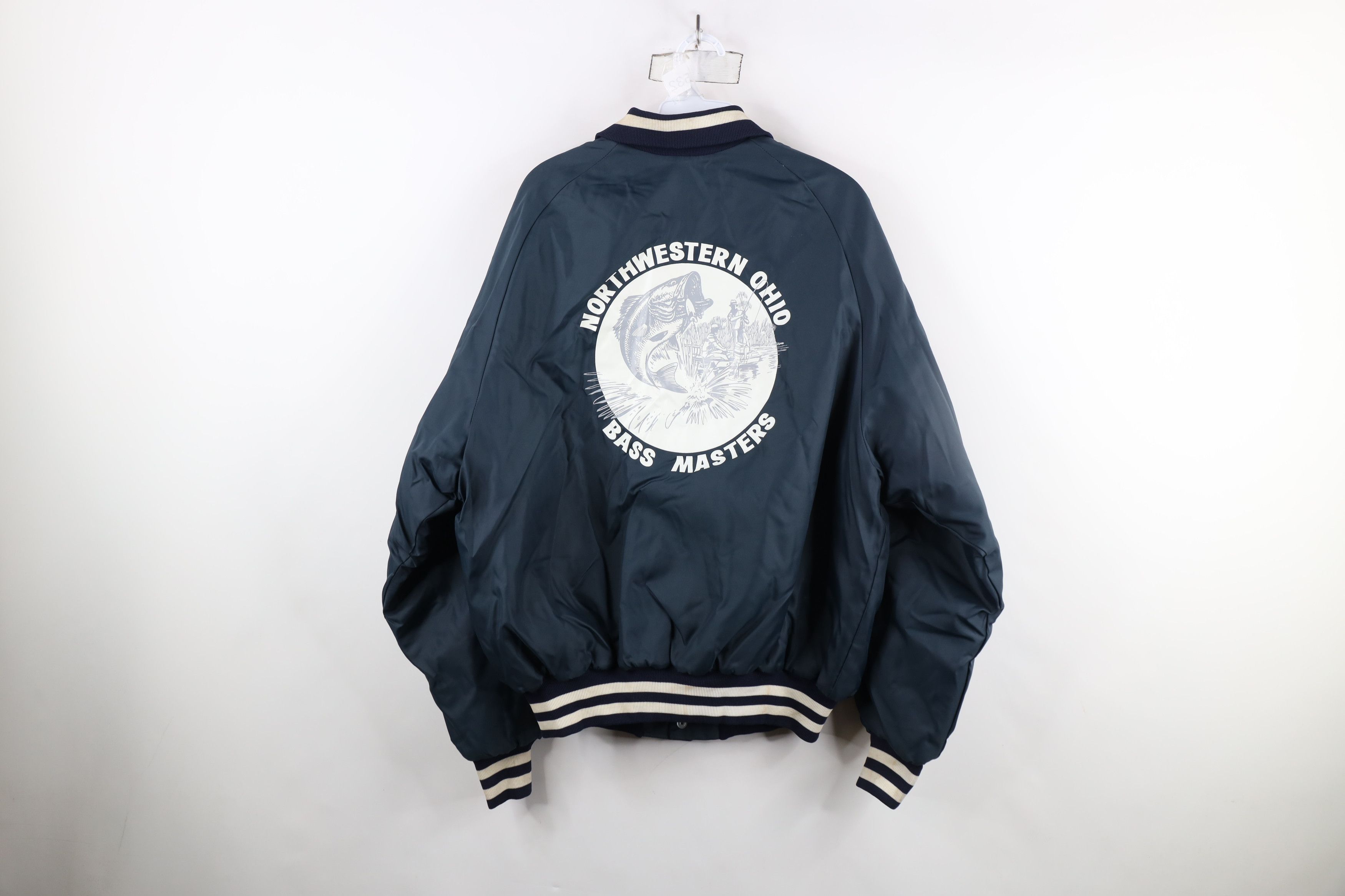 Vintage Vintage 80s 90s Northwestern Ohio Bass Masters Jacket Size US L / EU 52-54 / 3 - 13 Thumbnail