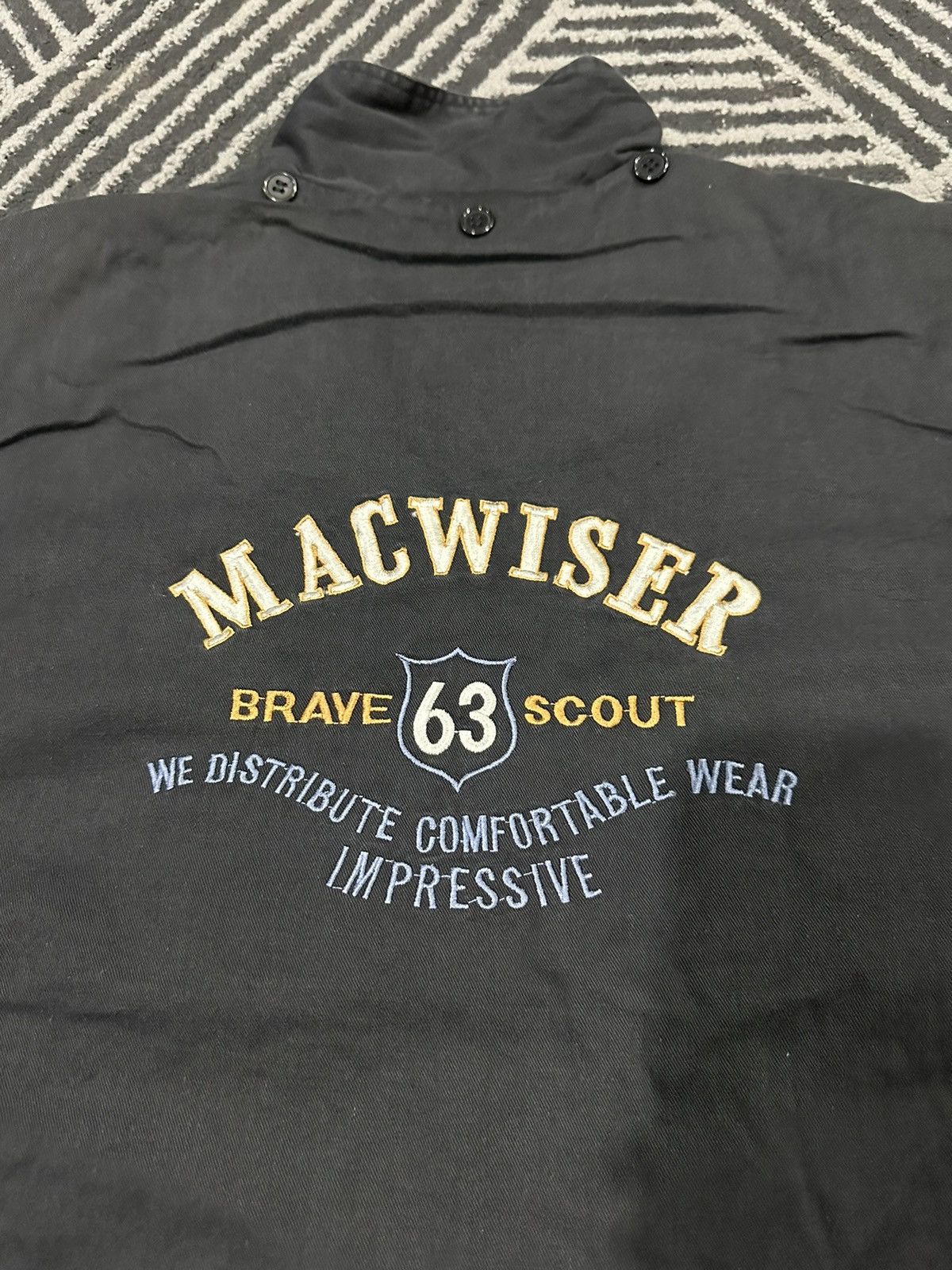 Japanese Brand × Vintage Vintage MACWAISER By BEETLE CLUB Spellout Zip Up Jacket Size US M / EU 48-50 / 2 - 2 Thumbnail