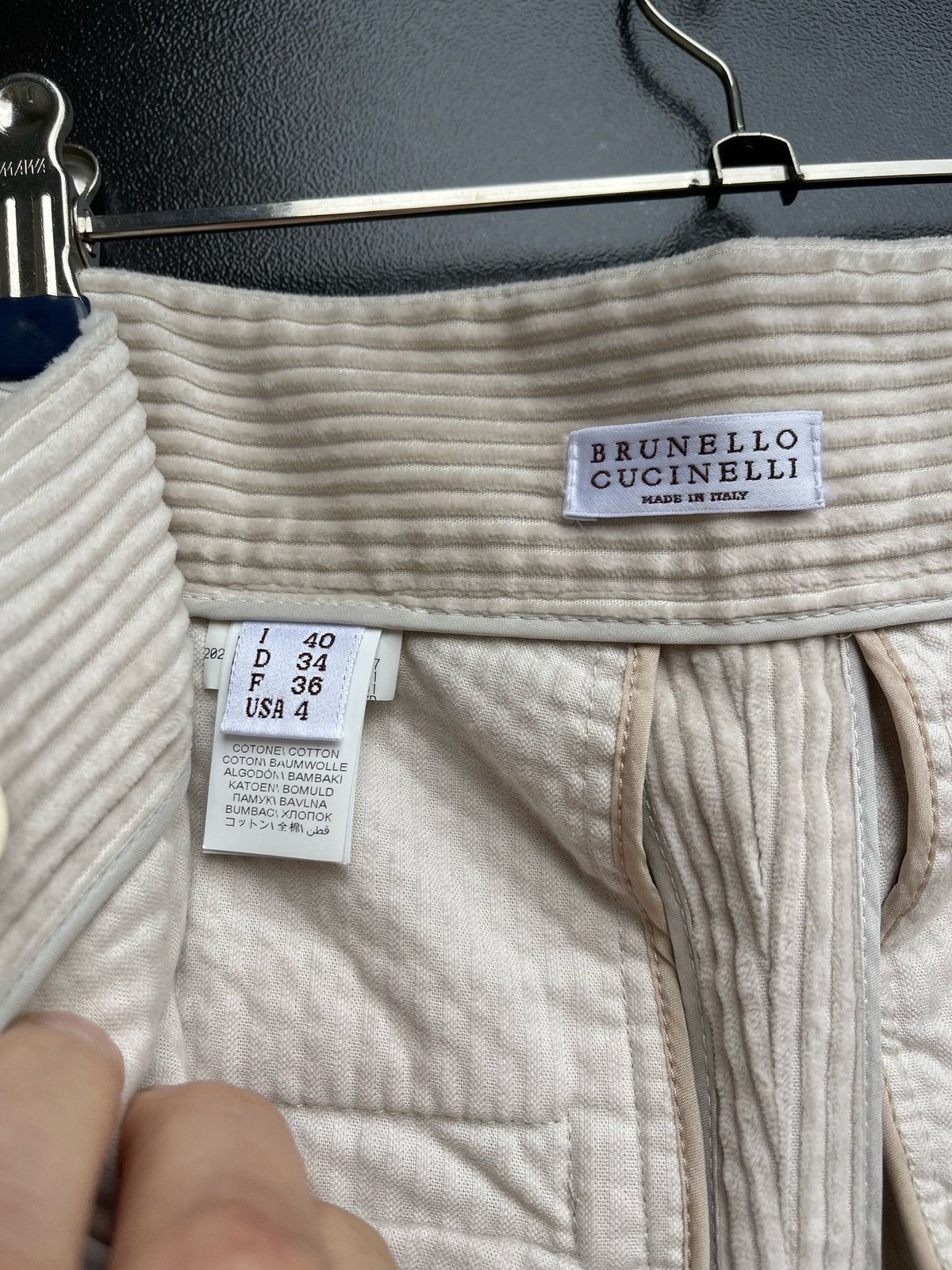 Brunello Cucinelli Brunello Cucinelli Corduroy Trousers women’s Pants IT40 Size 27" / US 4 / IT 40 - 4 Thumbnail