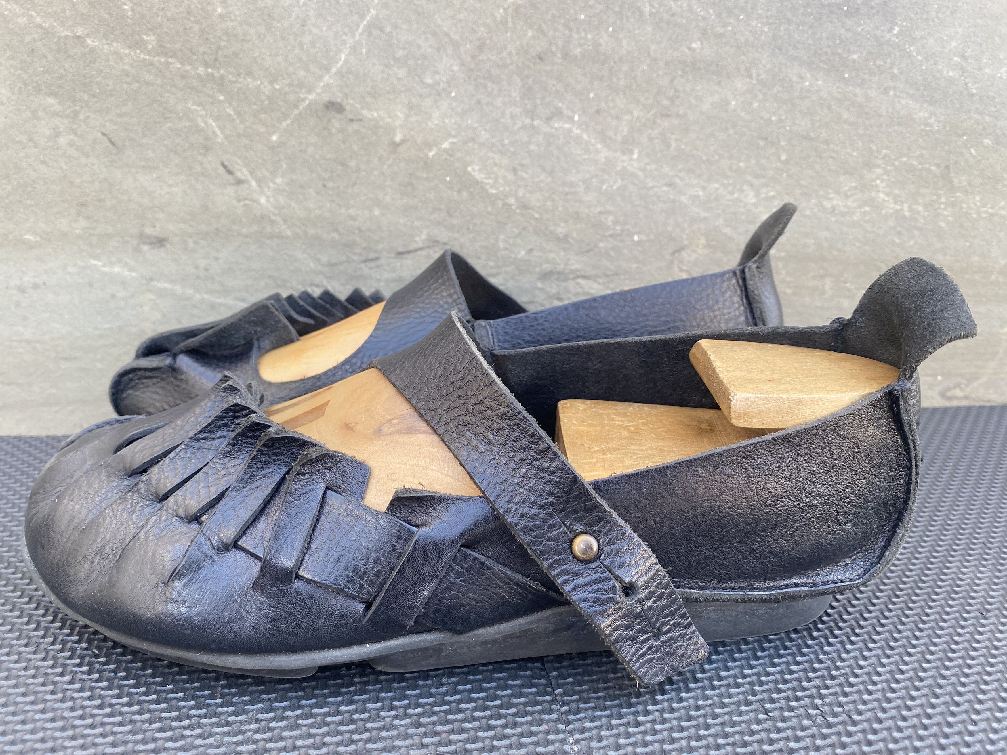 Trippen Trippen Women's Leather Black Flats Maryjane Medieval Size US 8 / IT 38 - 7 Thumbnail