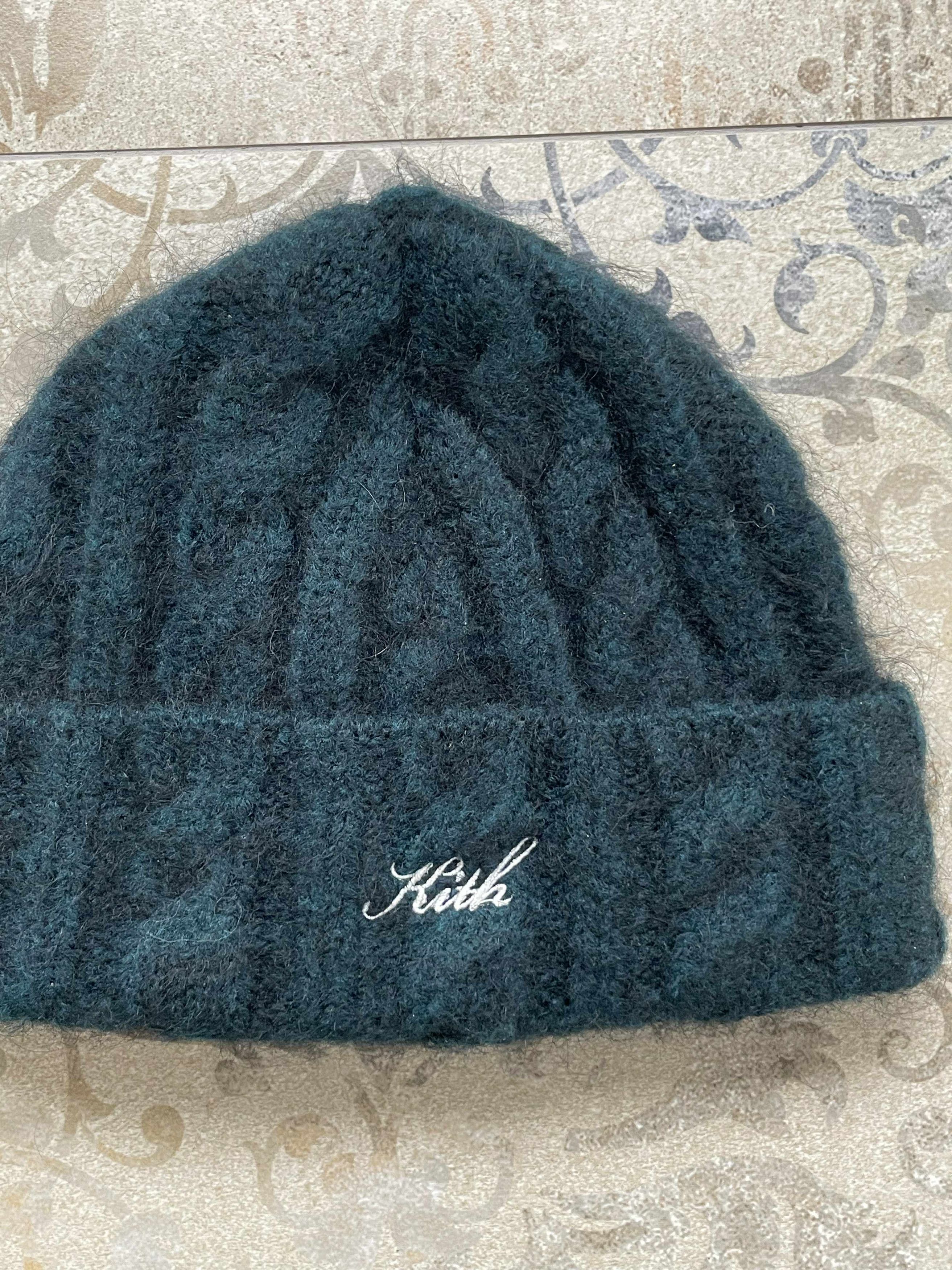Kith Kith Kin Cable Knit Beanie Mohair Wool Stadium Rare Size ONE SIZE - 2 Thumbnail