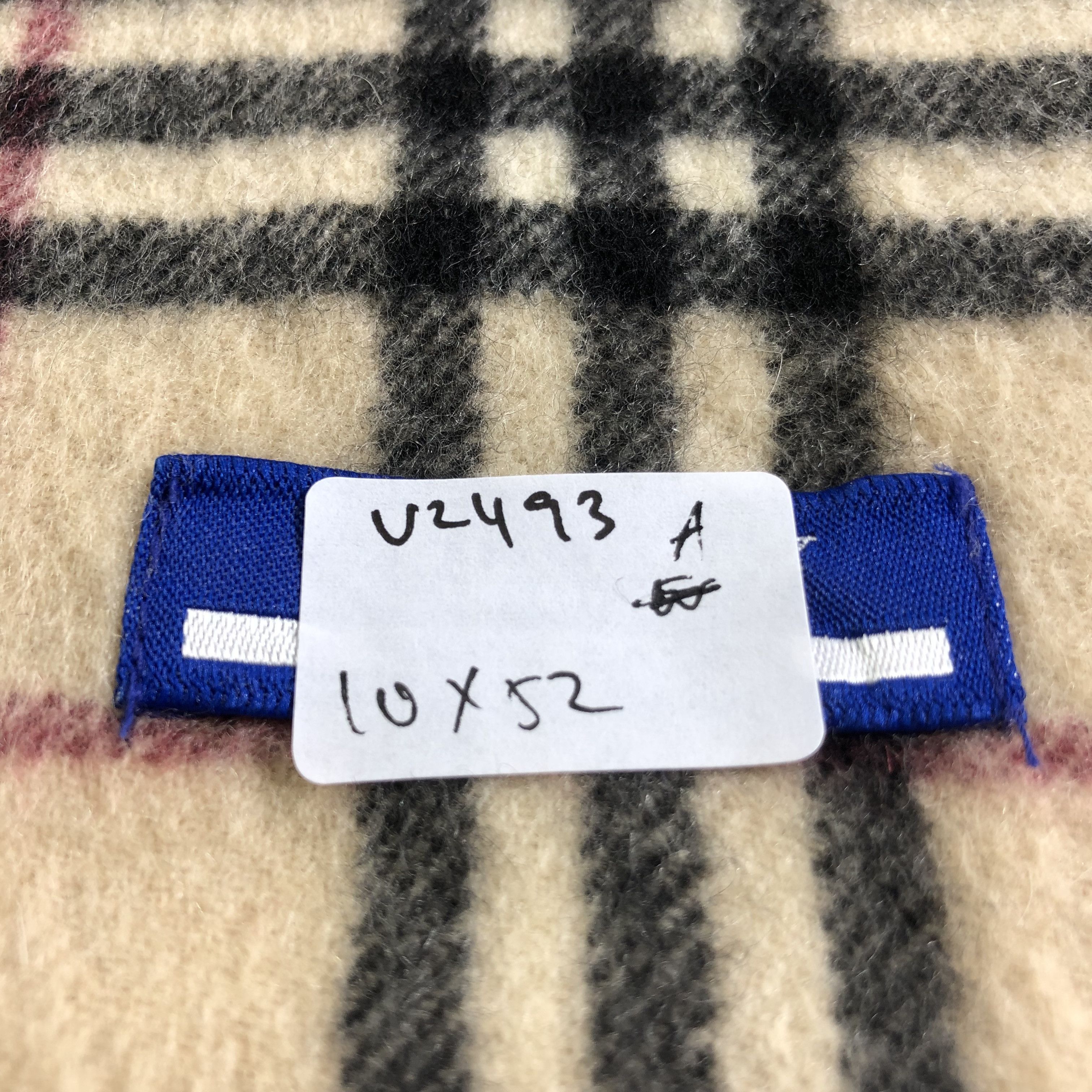 Burberry Burberrys Nova Check Angora Scarf Muffler Neckwear V2493 Size ONE SIZE - 5 Thumbnail