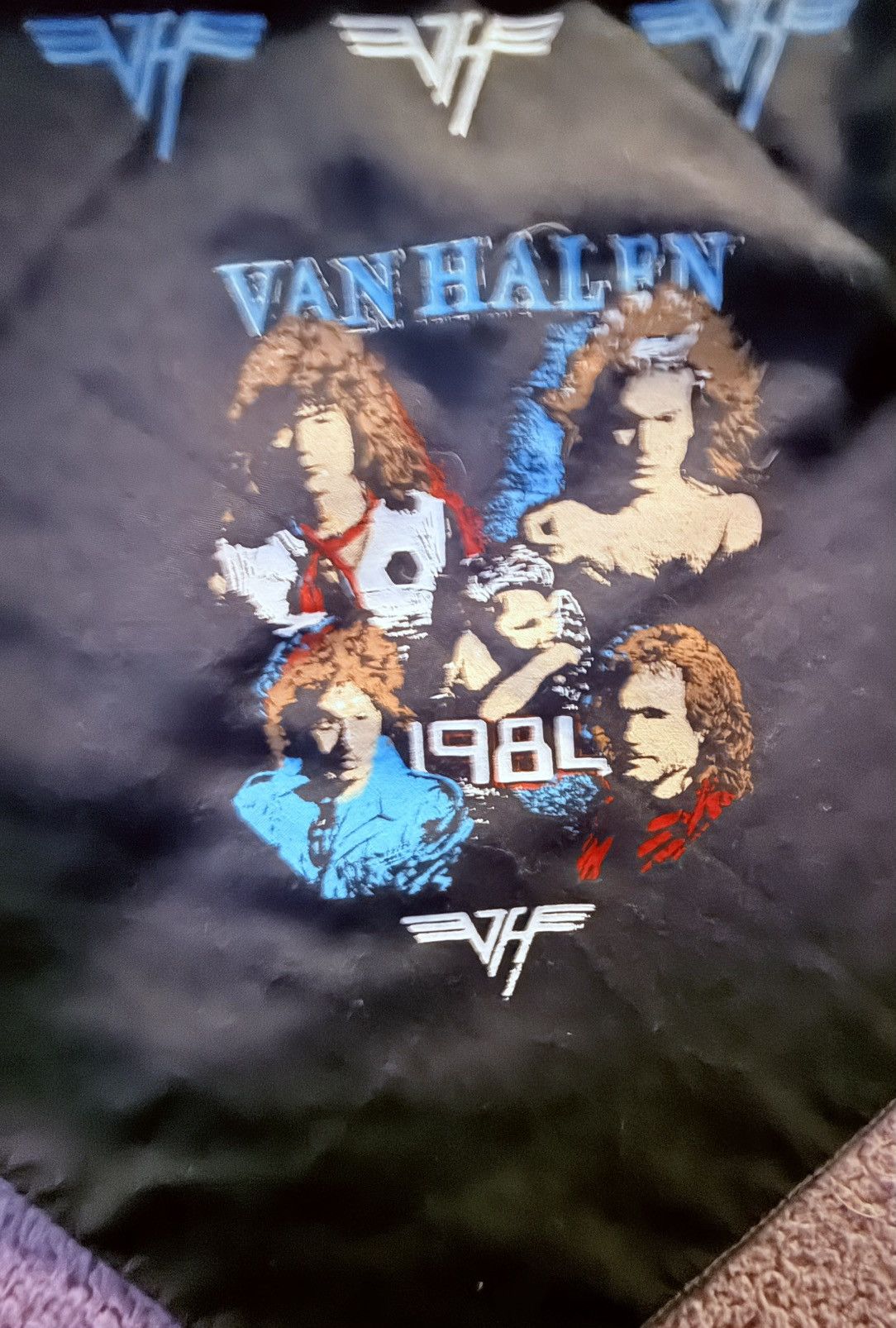 Other Vintage 80s Van Halen 1984 Smoking Cherub Bandana Size ONE SIZE - 7 Thumbnail