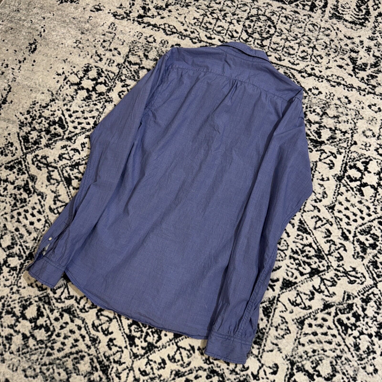 Scotch & Soda × Vintage Vintage Scotch Soda Unisex Blue Cotton Shirt Size L Y2K 90s Size US L / EU 52-54 / 3 - 13 Thumbnail