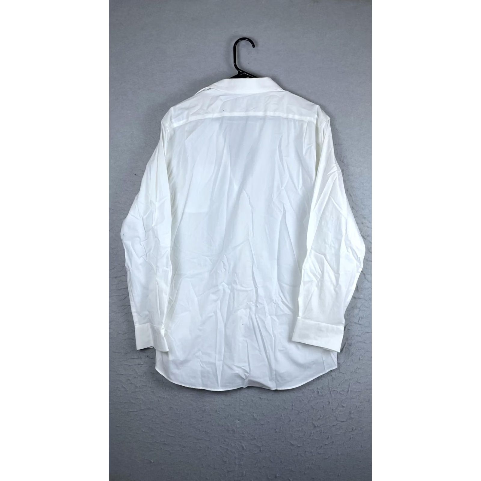 Ralph Lauren Lauren Ralph Lauren Dress Shirt Mens 17 34/35 White Slim Fit Non-Iron Stretch Shirt Size 46R - 5 Thumbnail