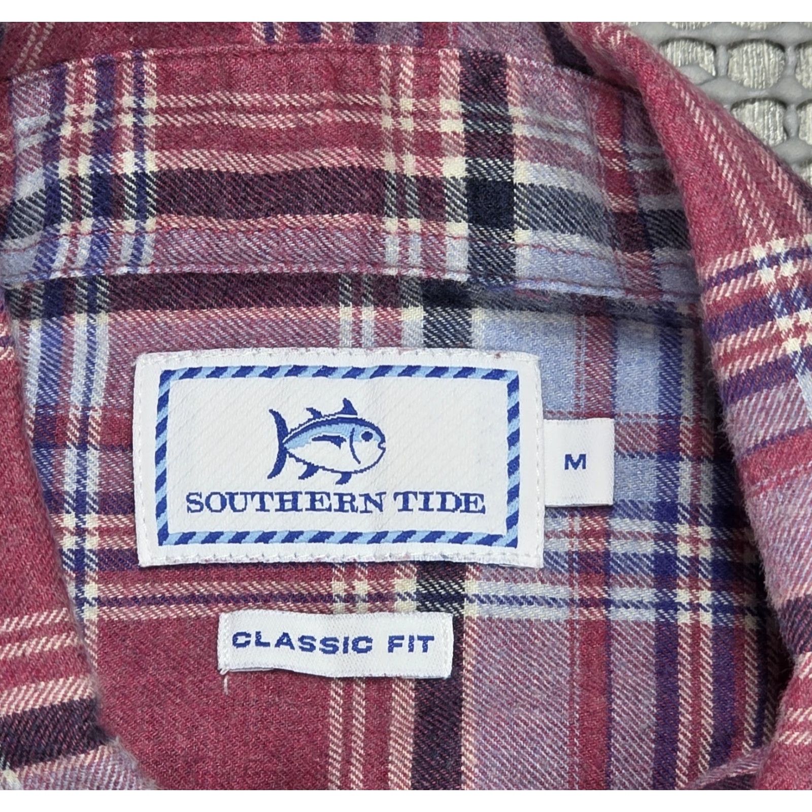 Southern Tide Southern Tide Classic Fit Men's Pink Plaid Button Up Long Sleeve Shirt M Size US M / EU 48-50 / 2 - 7 Thumbnail