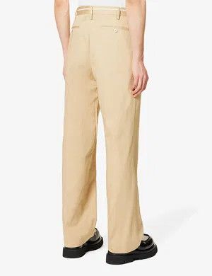 Marni o1w1db11124 Shoestring-Belt Wide Leg Trouser in Beige Size US 30 / EU 46 - 4 Thumbnail
