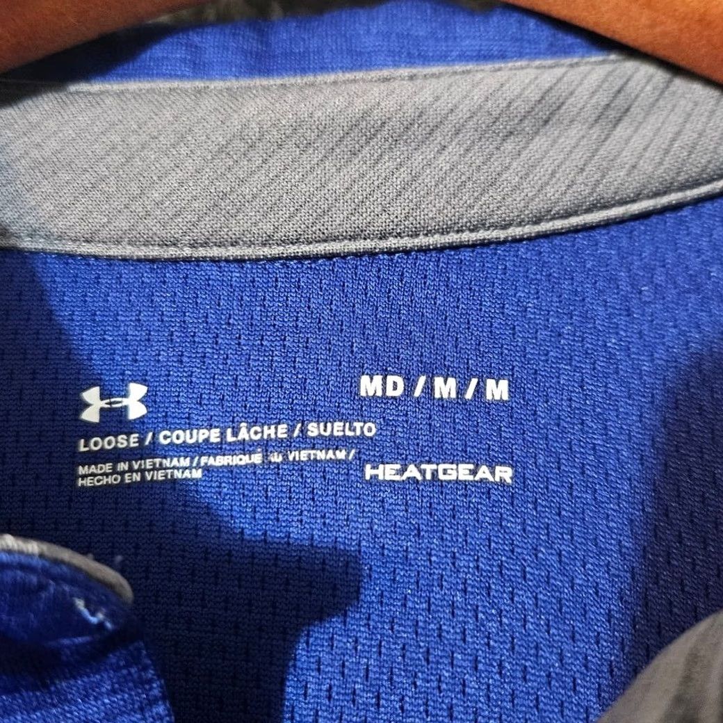 Under Armour Under Armour Shirt Mens M Blue Golf Men Tech Textured Polyester Polo Size Size US M / EU 48-50 / 2 - 3 Thumbnail