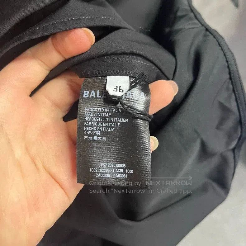 Balenciaga Balenciaga Black Logo Print Long Sleeve Shirt. Size US XS / EU 42 / 0 - 4 Thumbnail