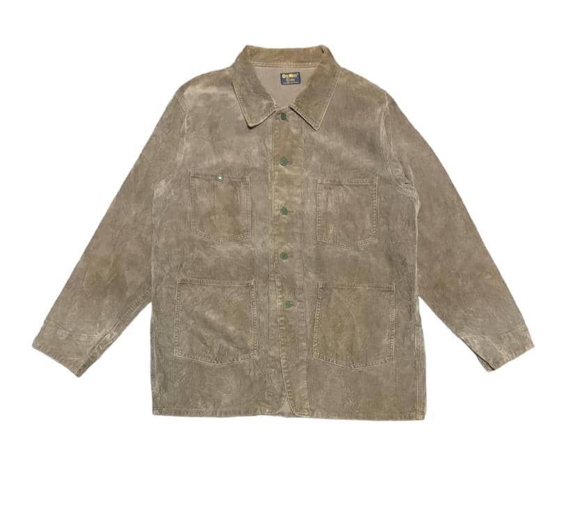 image of 80's Oshkosh Classic Corduroy Workwear Jacket in Brown, Men's (Size Large)