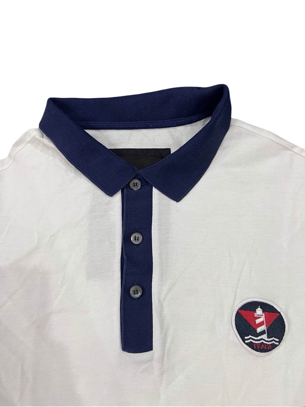 Prada Prada Lighthouse embroidered polo shirt Size US XXL / EU 58 / 5 - 3 Thumbnail