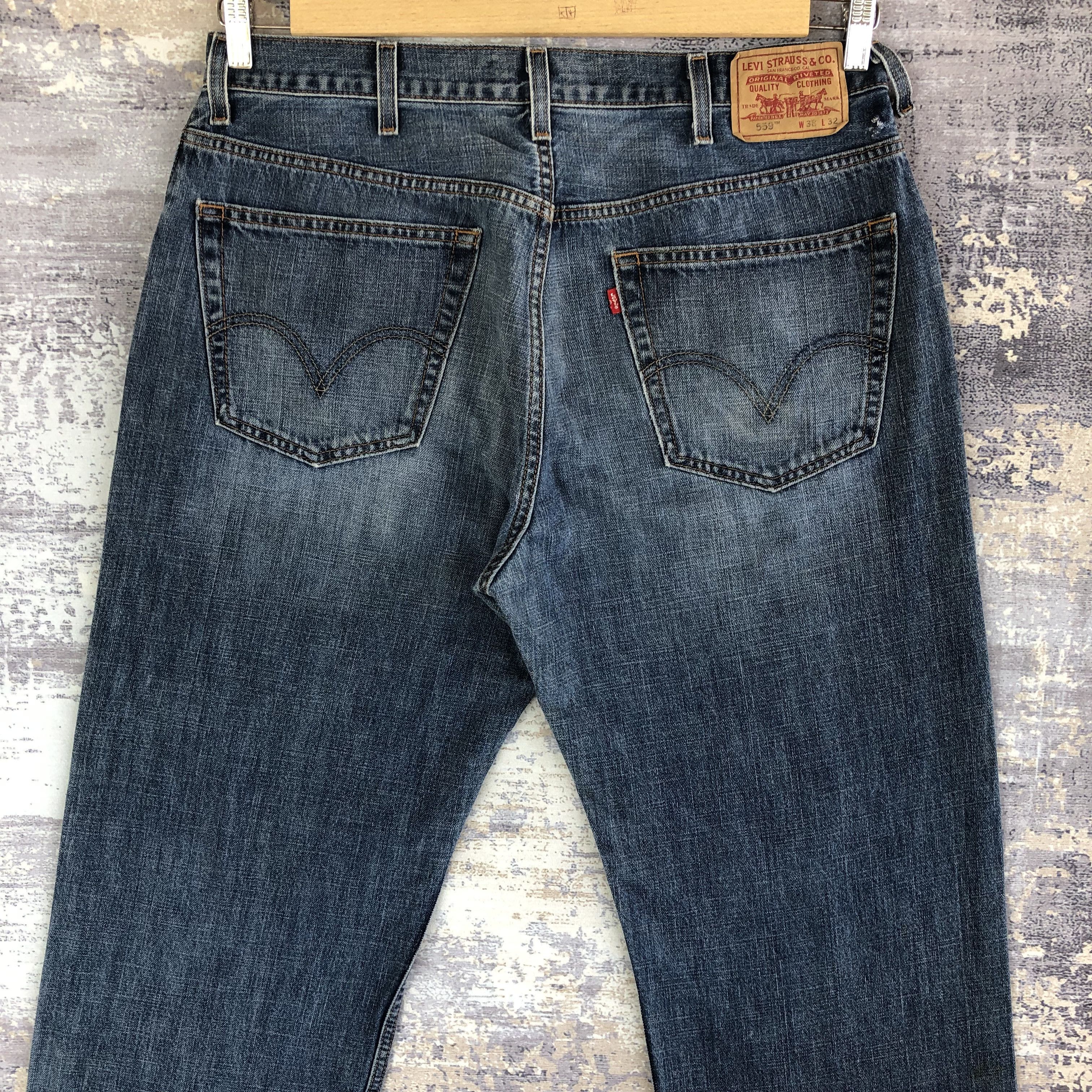 Jean Vintage 1990s Levis Faded Jeans Levi's Baggy Denim Pants Size US 36 / EU 52 - 4 Thumbnail