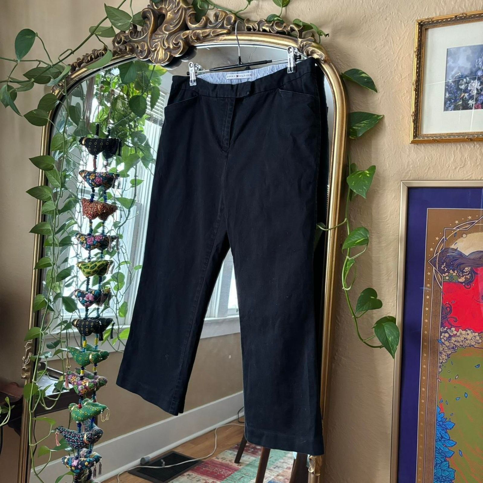Tommy Hilfiger Vintage Tommy Hilfiger Capri Pants 10 Stretch Cotton Trouser Size 32" / US 10 / IT 46 - 1 Thumbnail