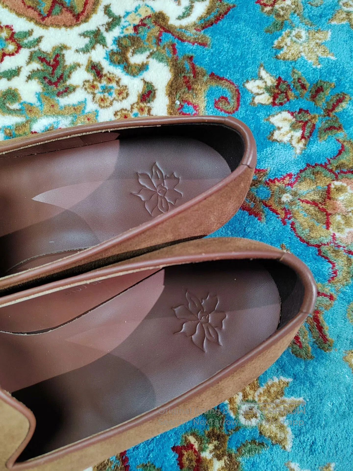 Loro Piana Italian Handmade Embroidered Mule Shoes. Size US 8 / IT 38 - 3 Thumbnail