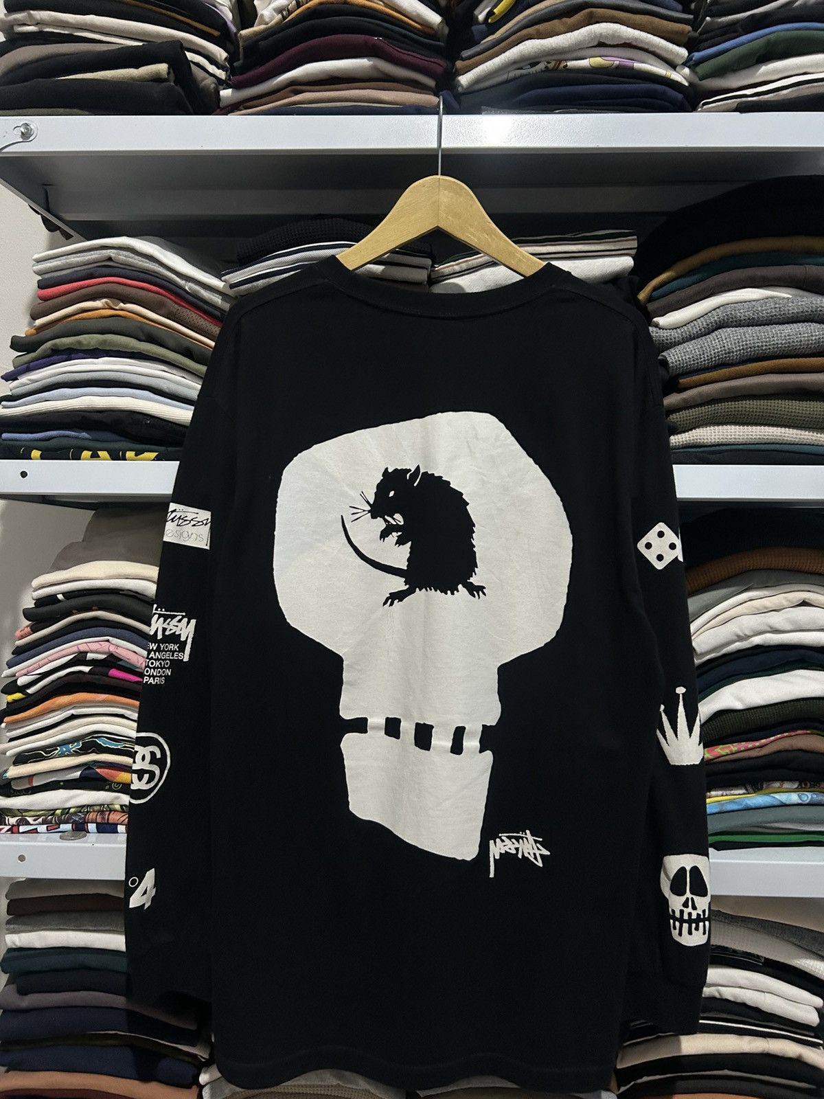 Stussy Stussy Black Tribe Bring Skull Rat longsleeve Size US L / EU 52-54 / 3 - 2 Thumbnail