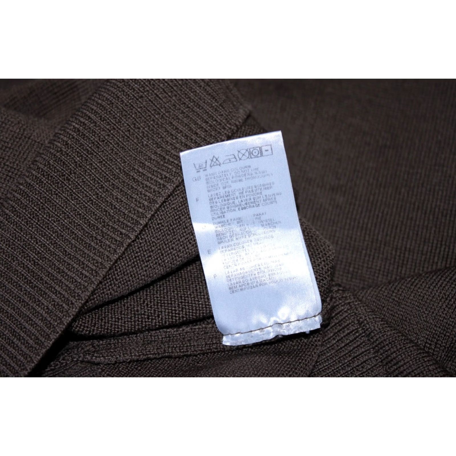 Fred Perry Fred Perry Jumper Mens Wool Pullover Brown Size 40 Size US L / EU 52-54 / 3 - 7 Thumbnail
