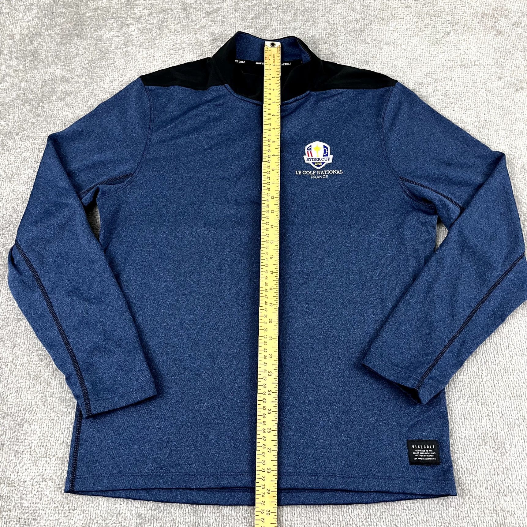 Nike Nike Jacket Men M Blue 2018 Ryder Cup Le Golf National France Quarter Zip Size US M / EU 48-50 / 2 - 5 Thumbnail