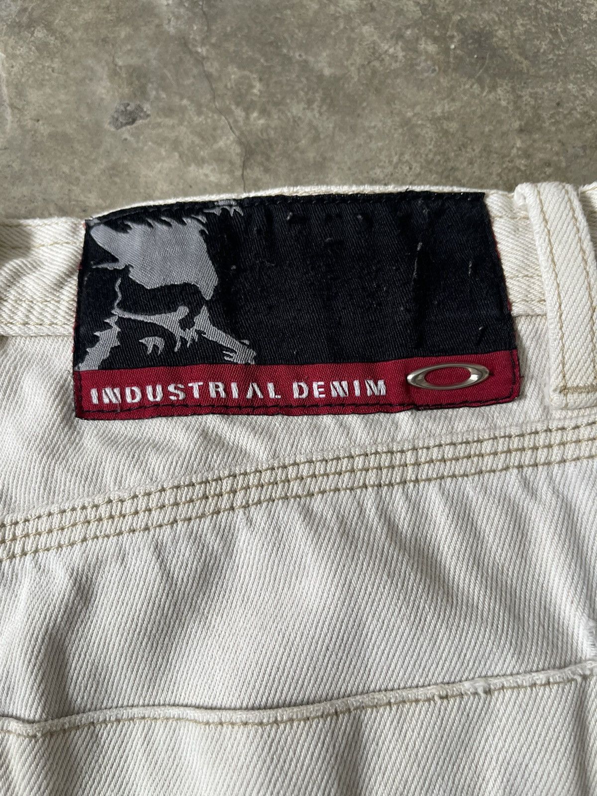 Oakley Vintage Oakley Skull Industrial Denim Distressed Baggy Pants Size US 34 / EU 50 - 5 Thumbnail
