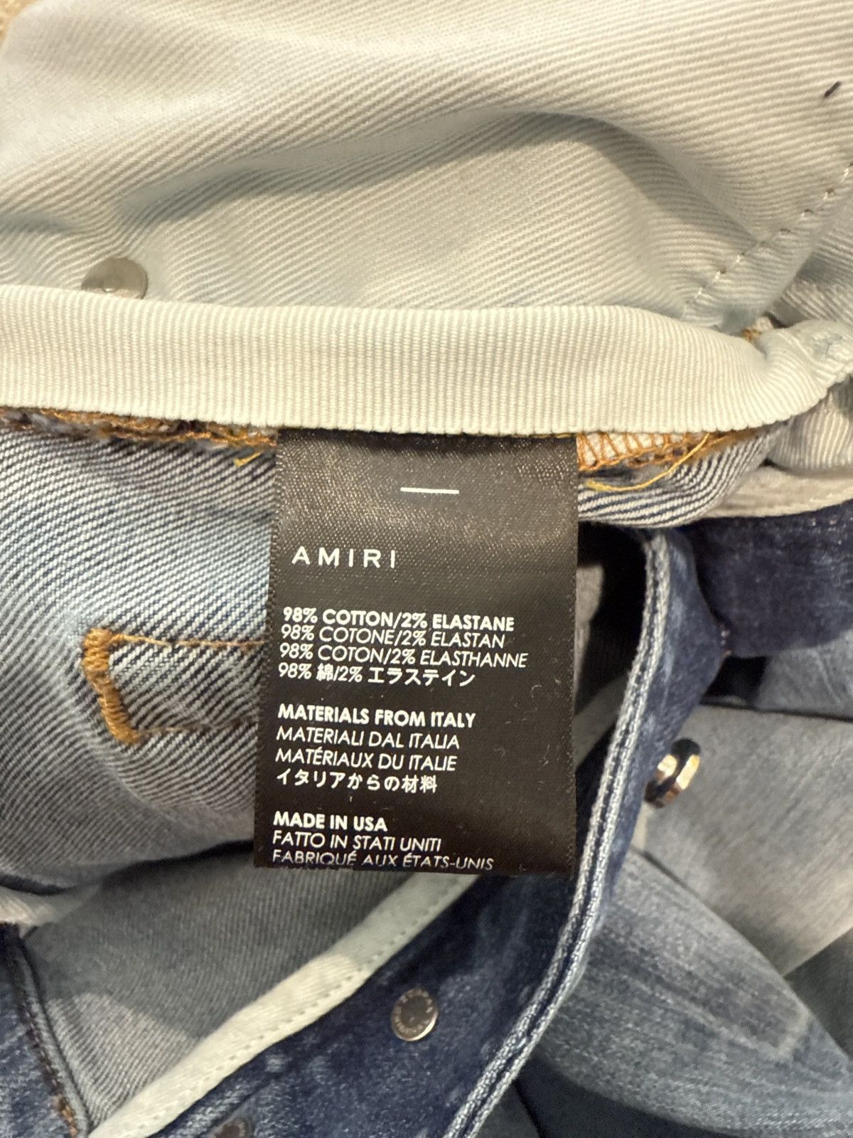 Amiri Amiri Ripped Denim Size US 34 / EU 50 - 12 Thumbnail