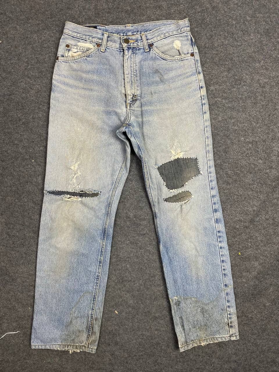 Lee vintage lee riders distressed reworked denim nice design Size US 31 - 9 Thumbnail