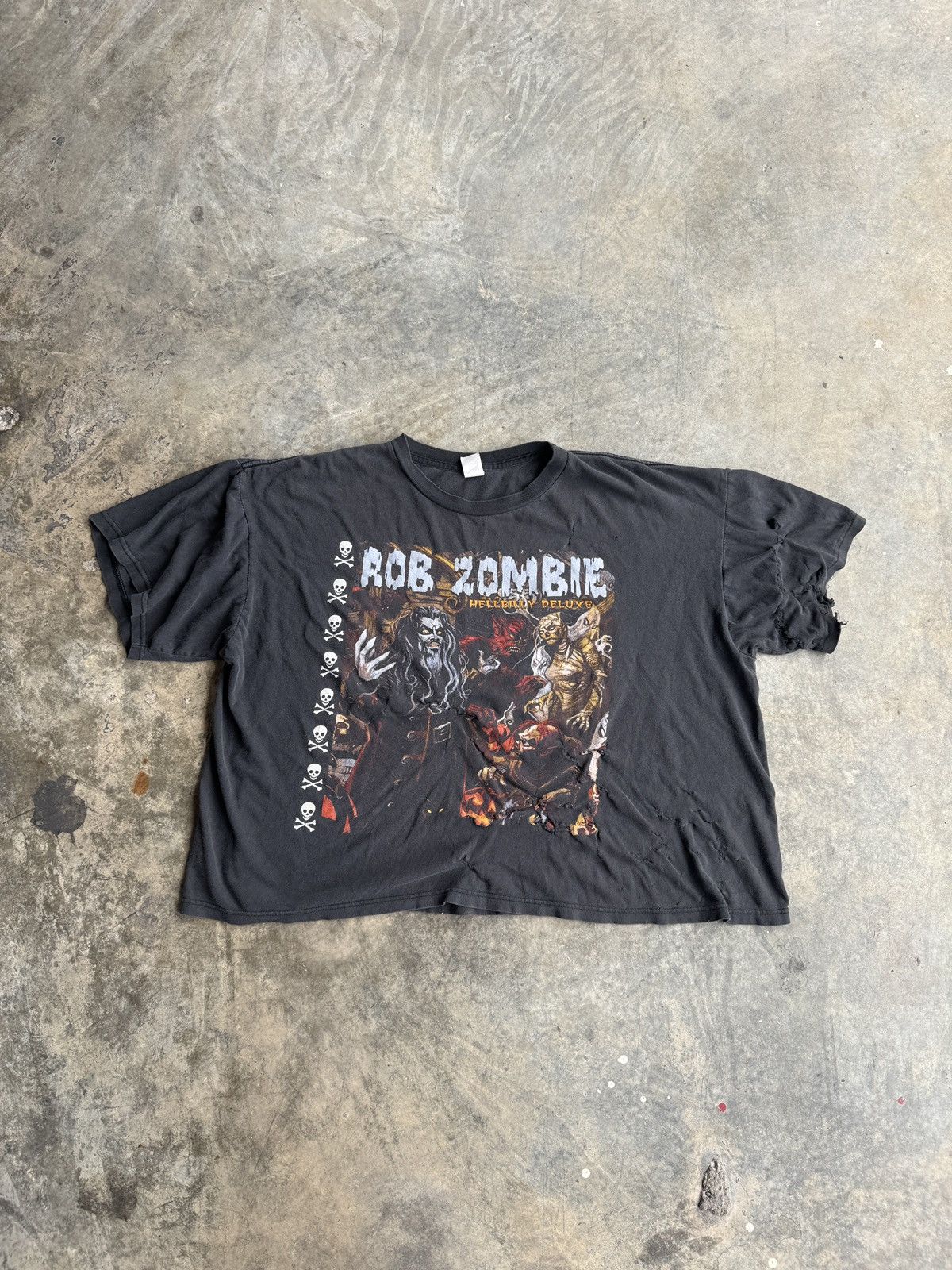 Band Tees × Vintage *RARE* 1998 90s VINTAGE ROB ZOMBIE HELLBILLY DELUXE TOUR Size US XL / EU 56 / 4 - 1 Thumbnail