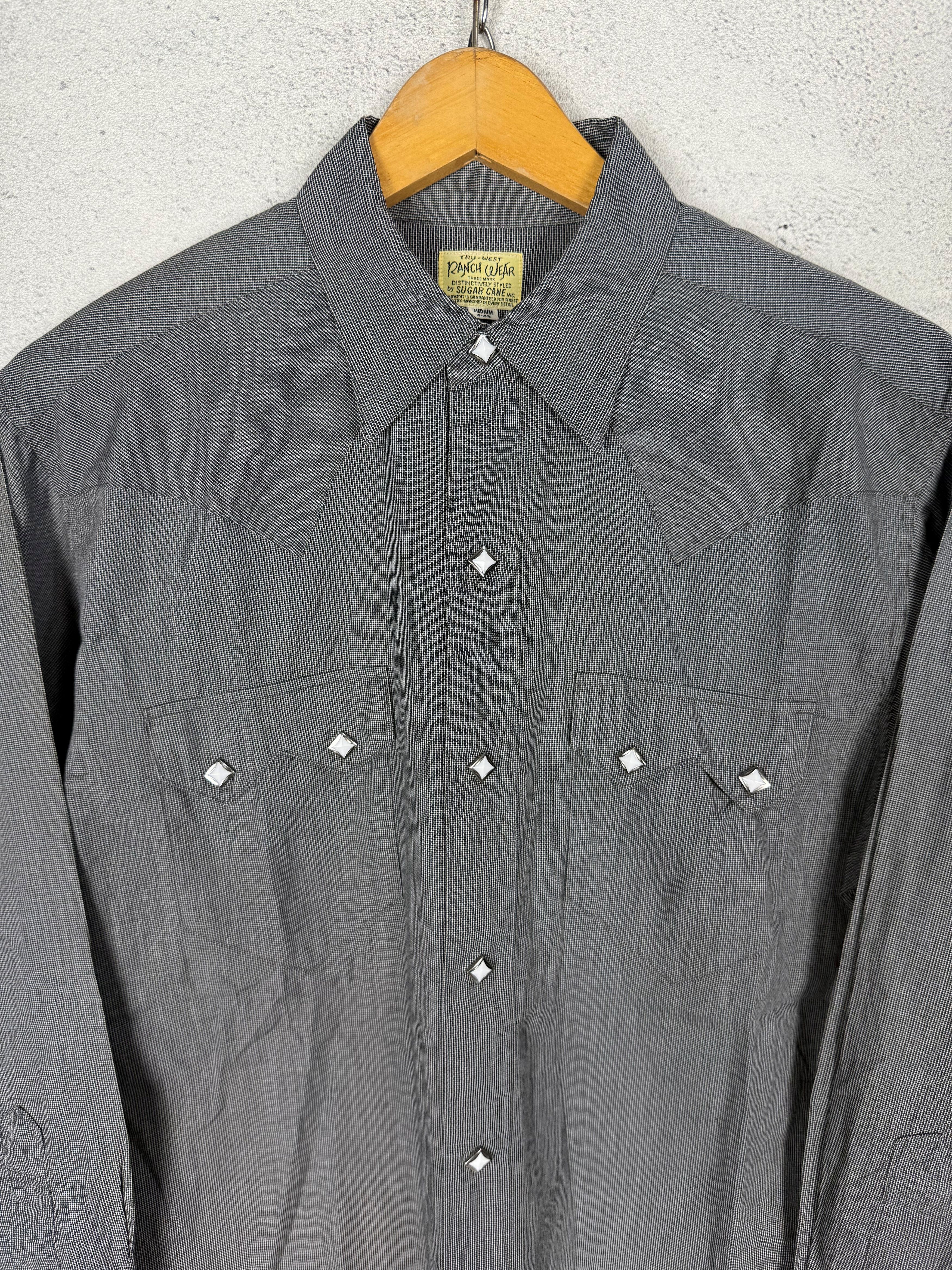 Sugar Cane Sugar Cane Ranch Wear Snap Button Western Shirt Size US M / EU 48-50 / 2 - 3 Thumbnail
