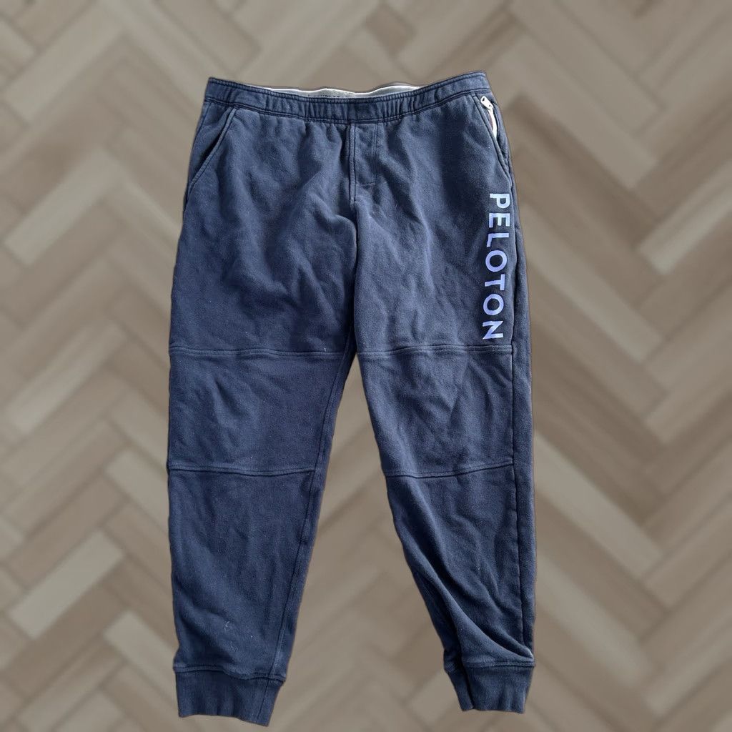 Vintage Peleton Sweatpants Blue Mens L Tapered Fourlaps X Peleton Size US 33 - 1 Thumbnail