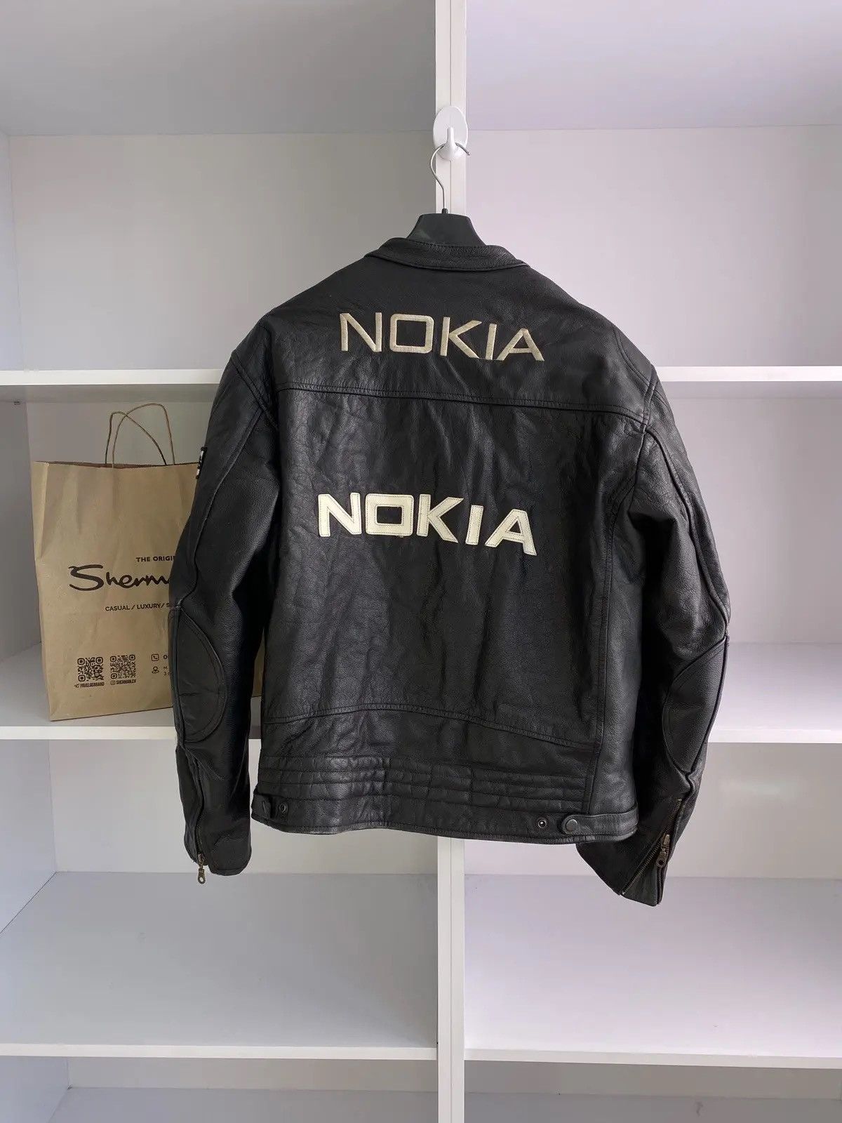 Vintage Vintage Nokia Leather moto racing jacket Size US M / EU 48-50 / 2 - 10 Thumbnail