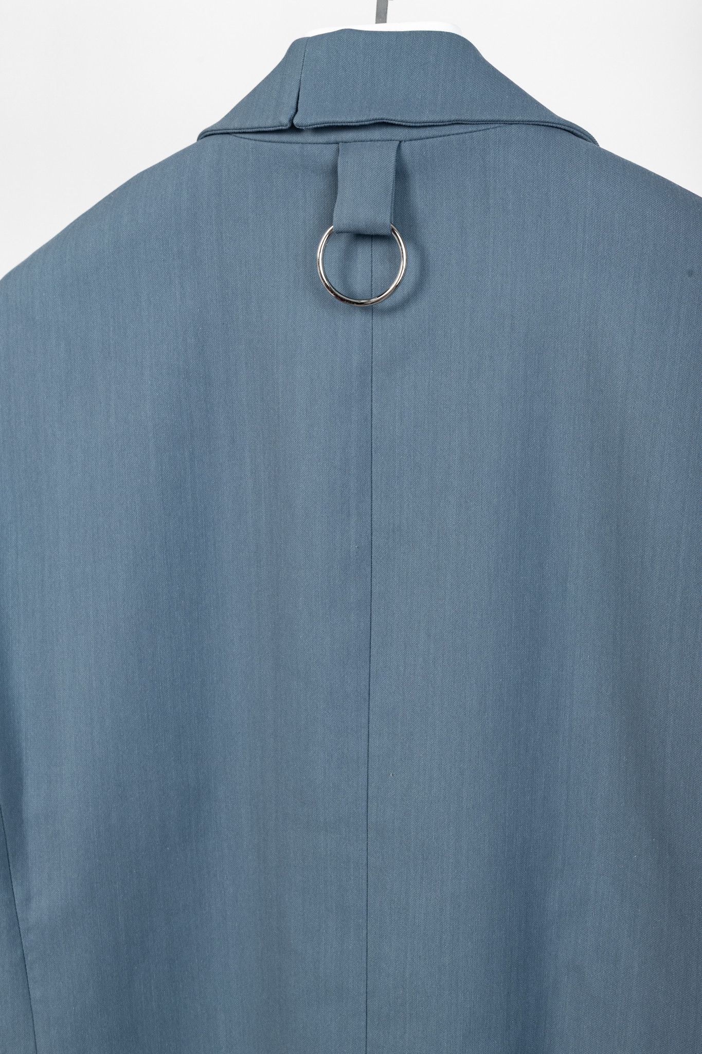Tibi Tibi Liam Blue Grey Fluid Suiting Oversized Blazer Size XS / US 0-2 / IT 36-38 - 9 Thumbnail