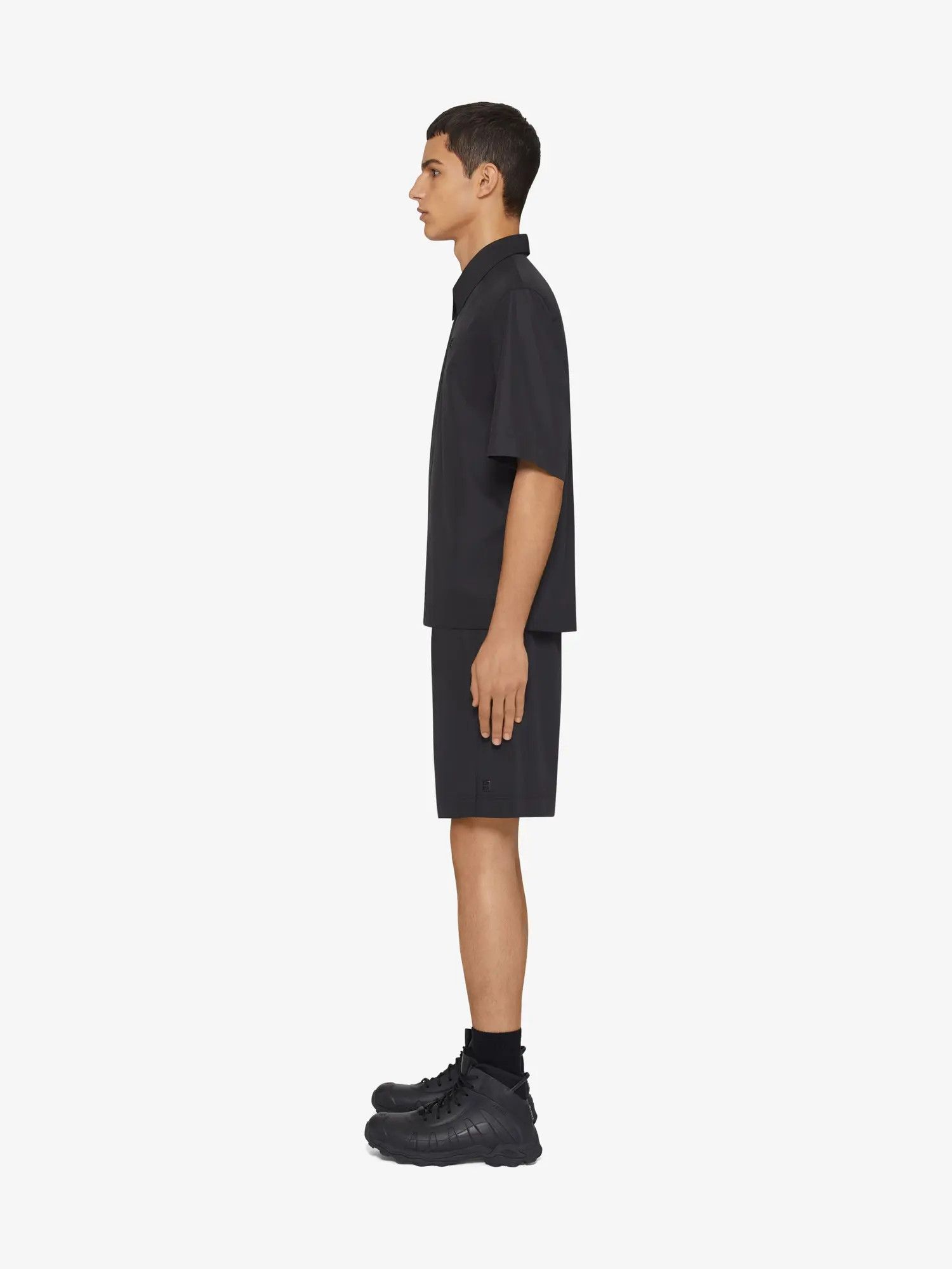 Givenchy o1w1db10426 Casual Zipped Shirt in Black Size US S / EU 44-46 / 1 - 3 Thumbnail