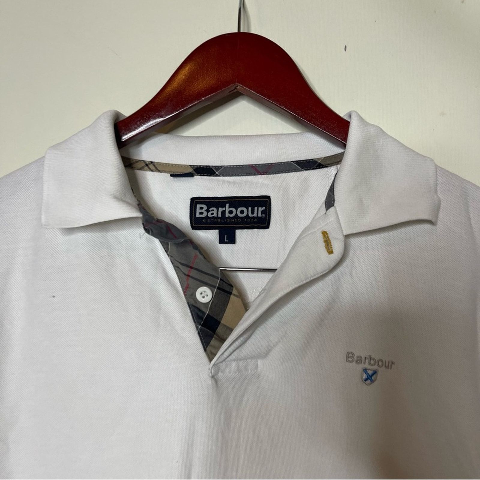 Barbour Barbour white polo shirt sz L Size US L / EU 52-54 / 3 - 5 Thumbnail